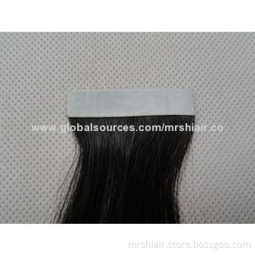 1B# natural black tape hair extensions remy brazilian beauty women human straight hair